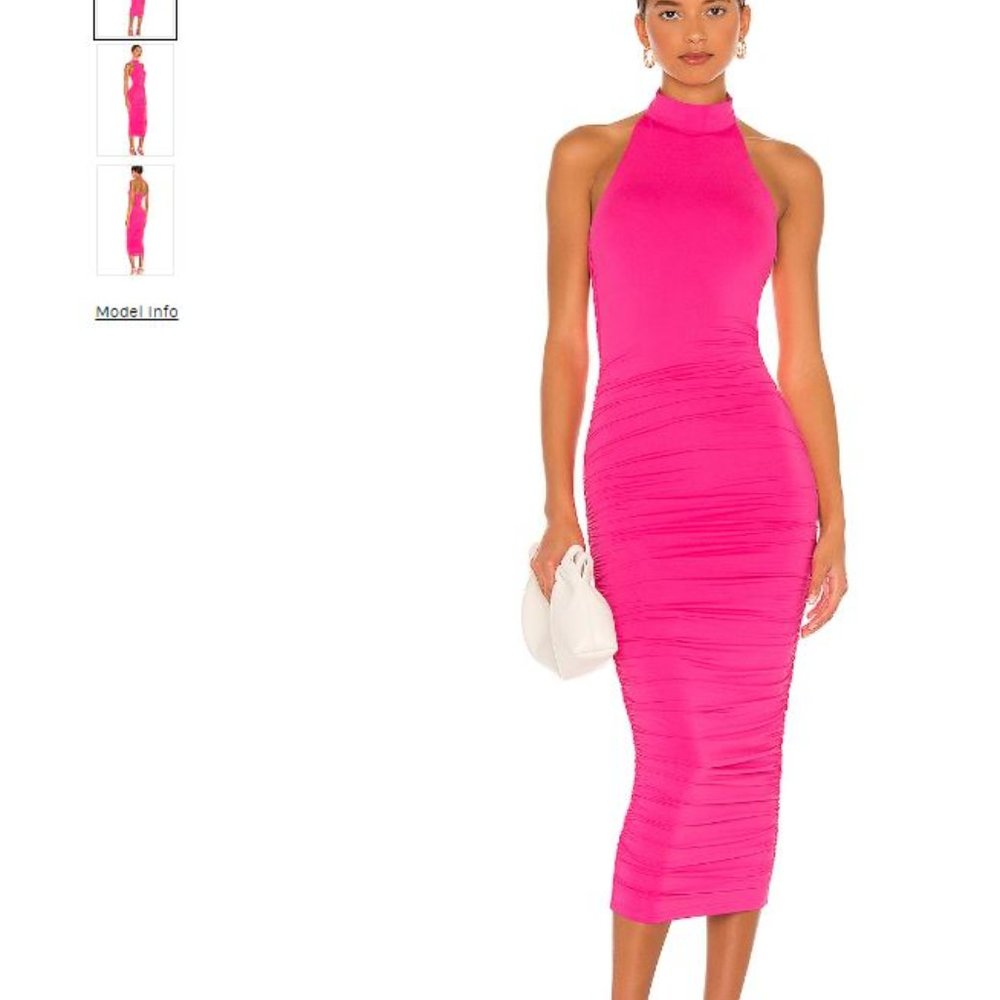 Superdown Pink High Neck Midi